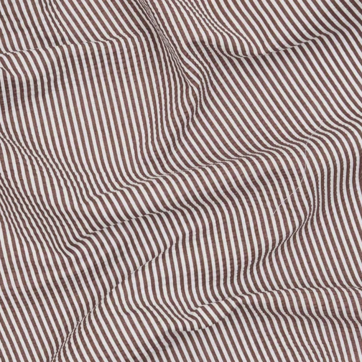 Baby sengesæt 70x100 cm - Nano krepp - brun - Luna Denmark