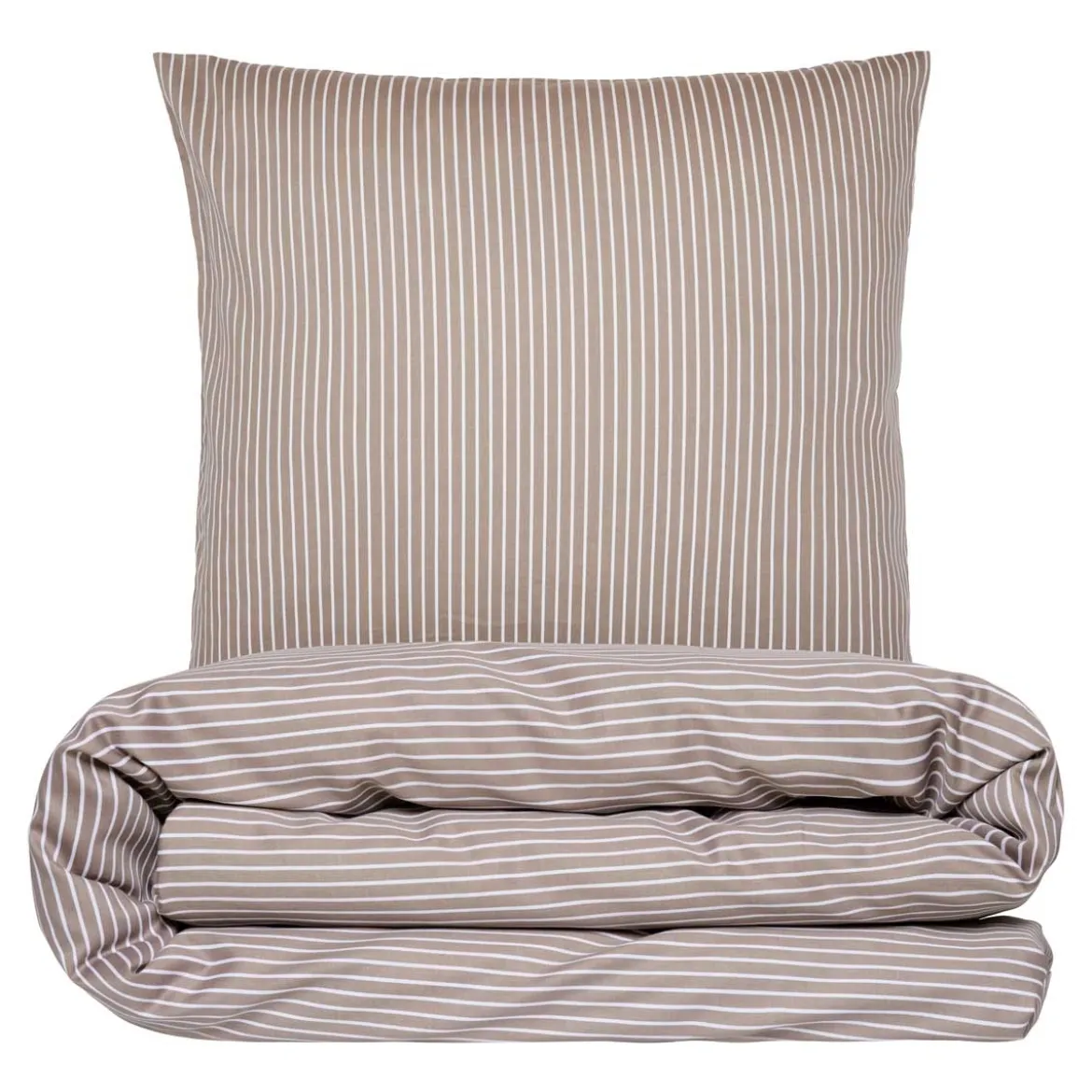Baby sengetøj 70x100 - bomuldssatin - Blokhus - taupe - Luna Denmark