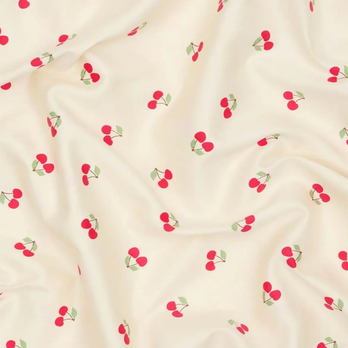 Baby sengetøj 70x100 - bomuldssatin - Cherry - Luna Denmark