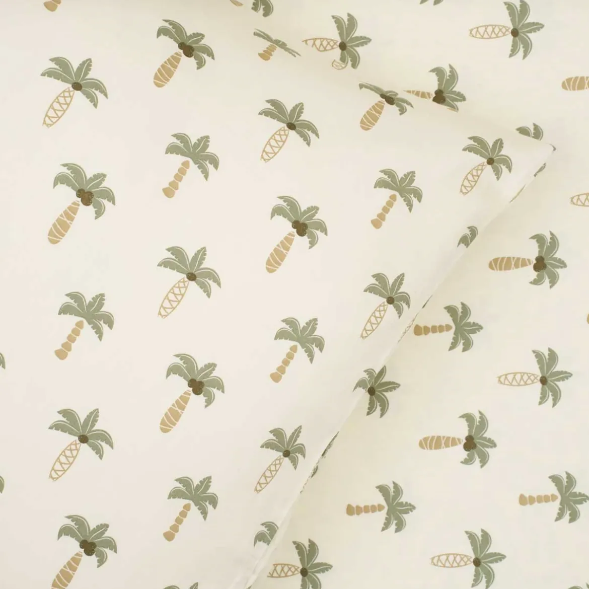 Baby sengetøj 70x100 - bomuldssatin - Palme - Luna Denmark