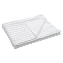 Bambus badelagen 100x150 cm - Zero twist - hvid - Prima