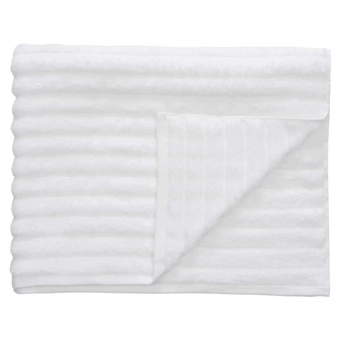 Bambus badelagen 100x150 cm - Zero twist - hvid - Prima