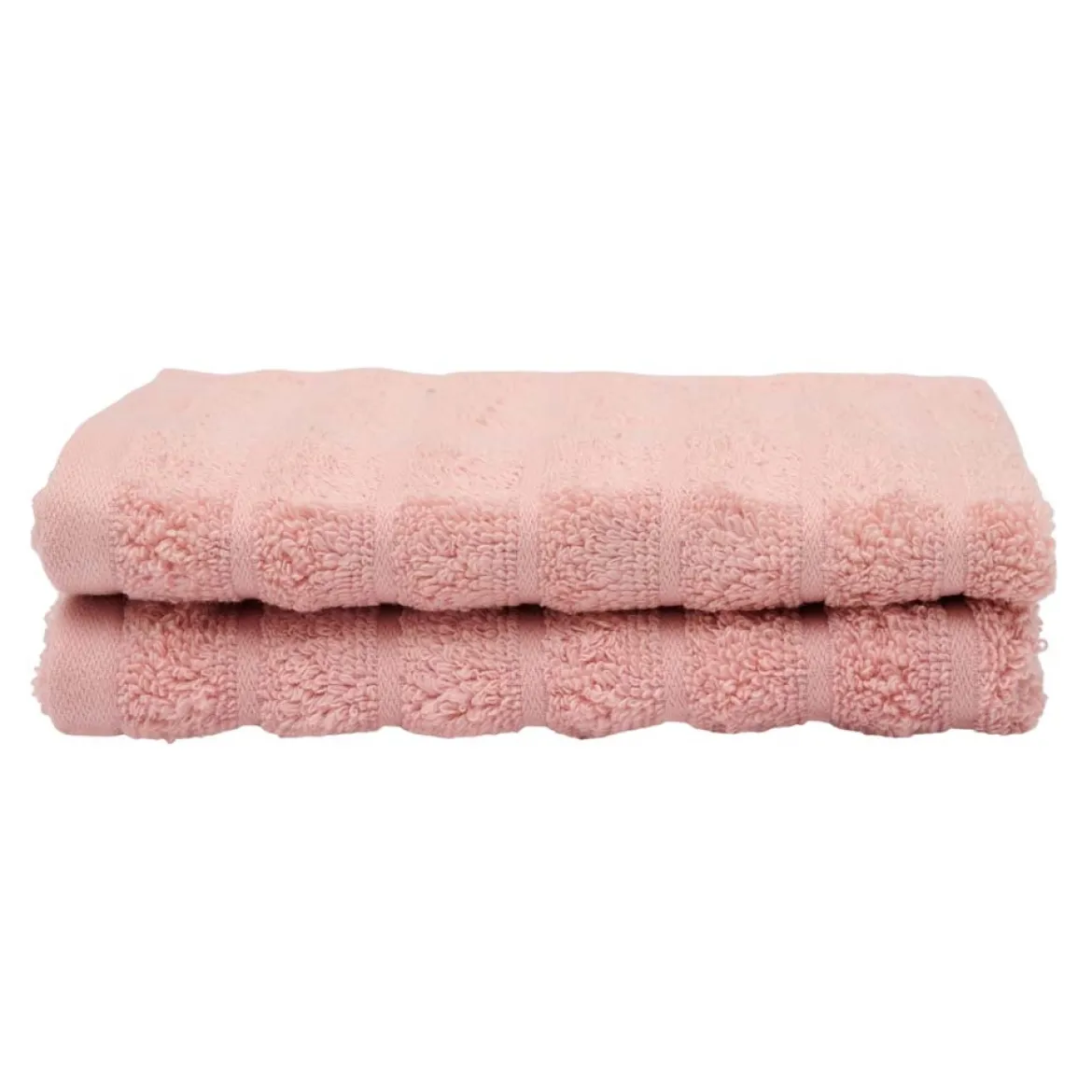 Bambus gæstehåndklæder - Zero twist - rosa - 2 stk. - Prima