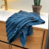 Bambus håndklæder - Zero twist - blå - Pakke med 4 dele - Prima