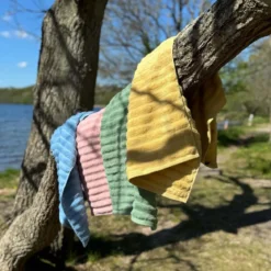 Bambus håndklæder - Zero twist - gul - Pakke med 4 dele - Prima