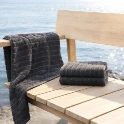 Bambus håndklæde 50x100 cm - Zero twist - grå - Prima