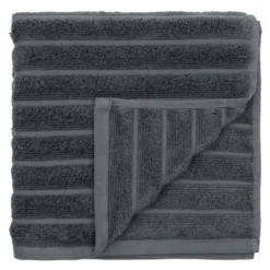 Bambus håndklæde 50x100 cm - Zero twist - grå - Prima