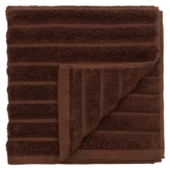Bambus håndklæde 50x100 cm - Zero twist - mørk brun - Prima