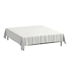 Bambus lagen - Glat lagen 270x270 cm - hvid - Luna Denmark