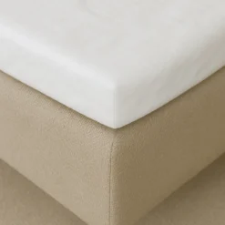 Bambus lagen - Kuvertlagen 140x200 cm - hvid - Luna Denmark