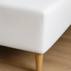 Boxlagen 200x220 cm - bomuld - Cool feel - hvid - Luna Denmark