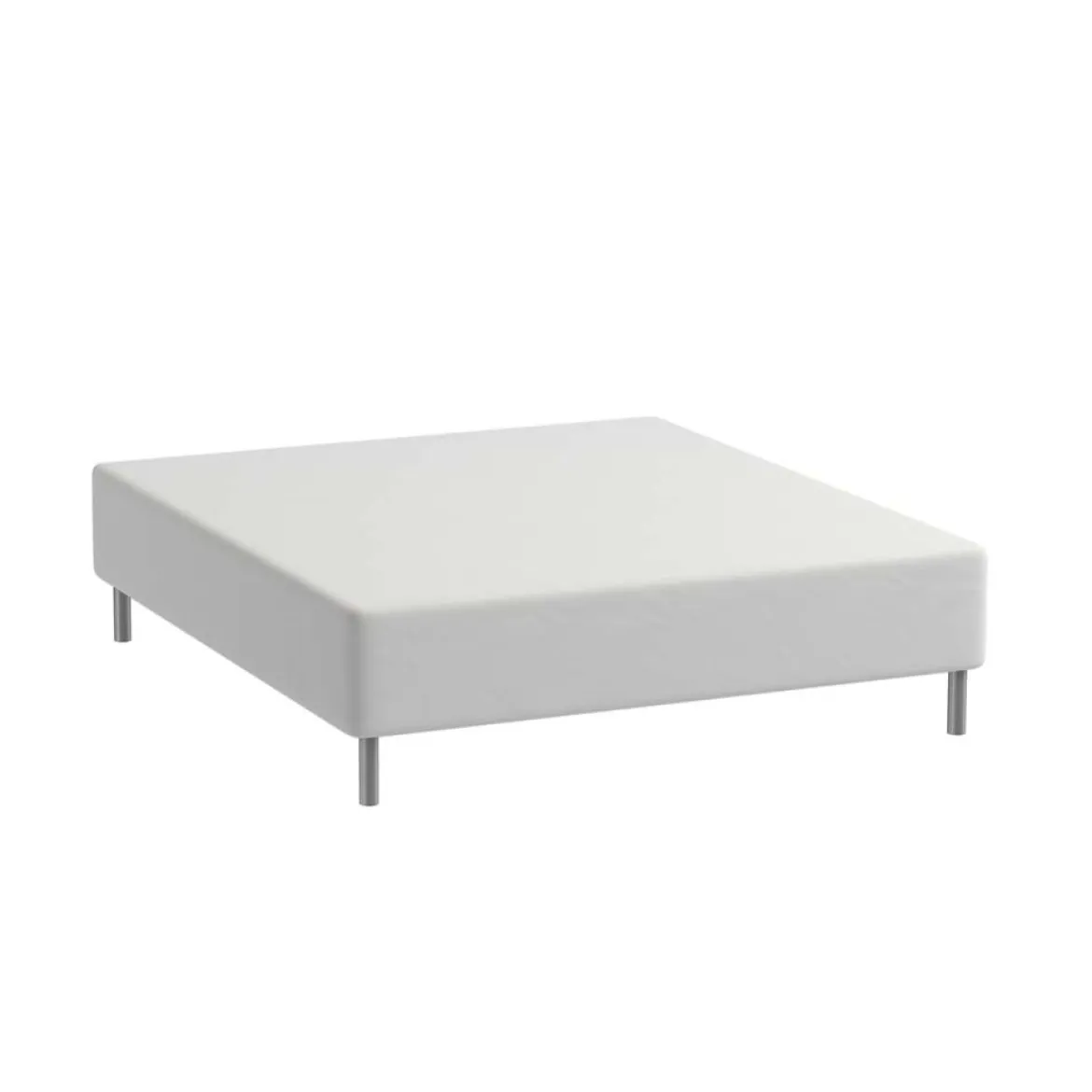 Boxlagen 90x200 cm - bomuldssatin - Soft feel - hvid - Luna Denmark