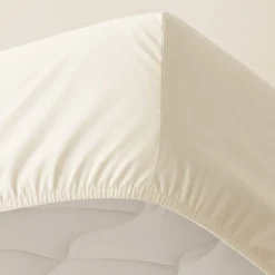 Boxlagen 100x200 cm - bomuldssatin - Soft feel - ivory - ProSleep