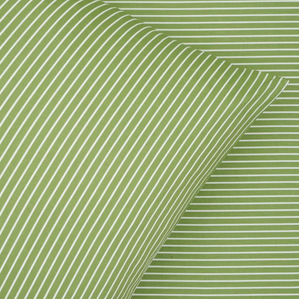 Junior sengesæt 100x140 cm - bomuldssatin - Blokhus - lys grøn - Luna Denmark