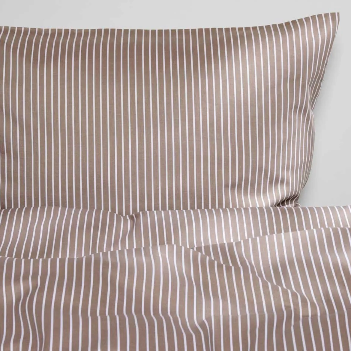 Junior sengesæt 100x140 cm - bomuldssatin - Blokhus - taupe - Luna Denmark