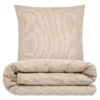 Junior sengesæt 100x140 cm - Nano krepp - taupe - Luna Denmark