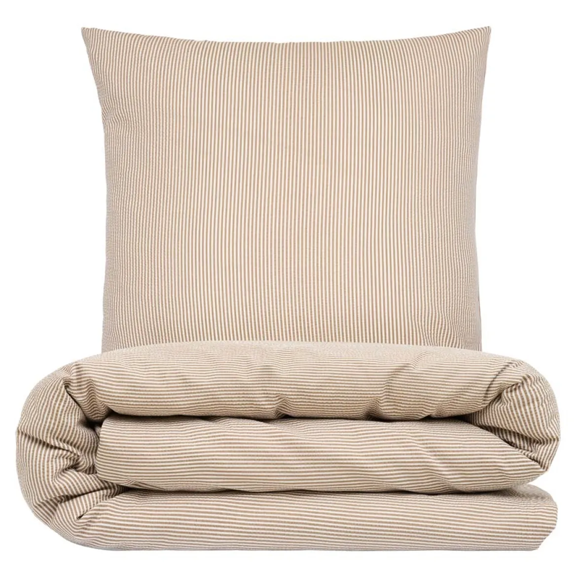 Junior sengesæt 100x140 cm - Nano krepp - taupe - Luna Denmark
