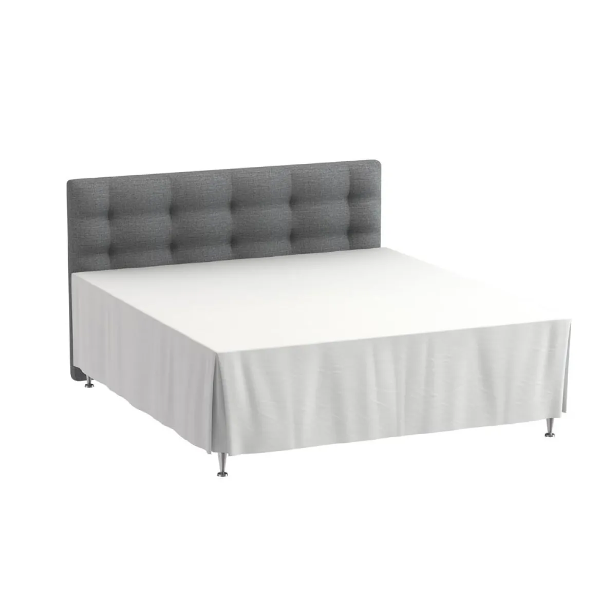 Kappelagen 90x200x42 cm - bomuldssatin - hvid - ProSleep