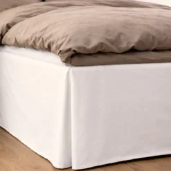 Kappelagen 200x220x42 cm - bomuldssatin - hvid - ProSleep
