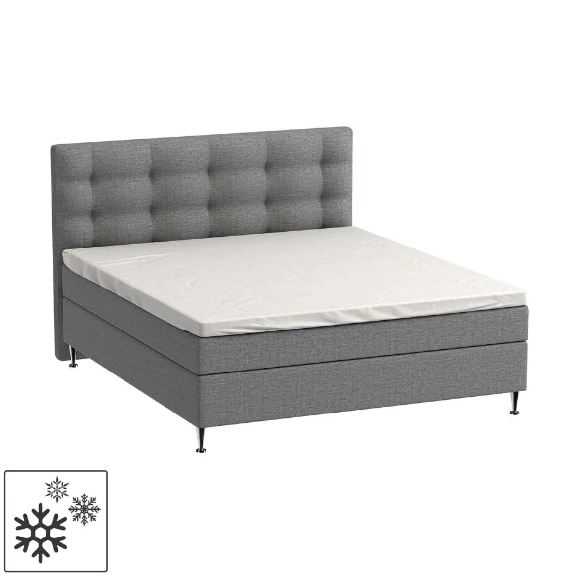 Kuvertlagen 200x220 cm - bomuld - Cool feel - hvid - ProSleep
