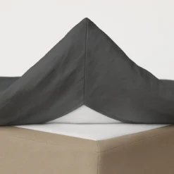 Kuvertlagen 100x200 cm - bomuldssatin - Soft feel - anthrazite - ProSleep