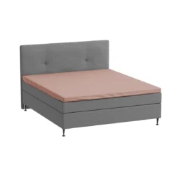 Kuvertlagen 90x200 cm - bomuldssatin - Soft feel - rosa - Luna Denmark