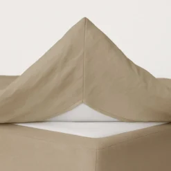 Kuvertlagen 100x200 cm - bomuldssatin - Soft feel - sand - ProSleep