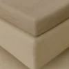 Kuvertlagen 140x200 cm - bomuldssatin - Soft feel - taupe - Luna Denmark