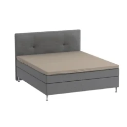 Kuvertlagen 140x200 cm - bomuldssatin - Soft feel - taupe - Luna Denmark