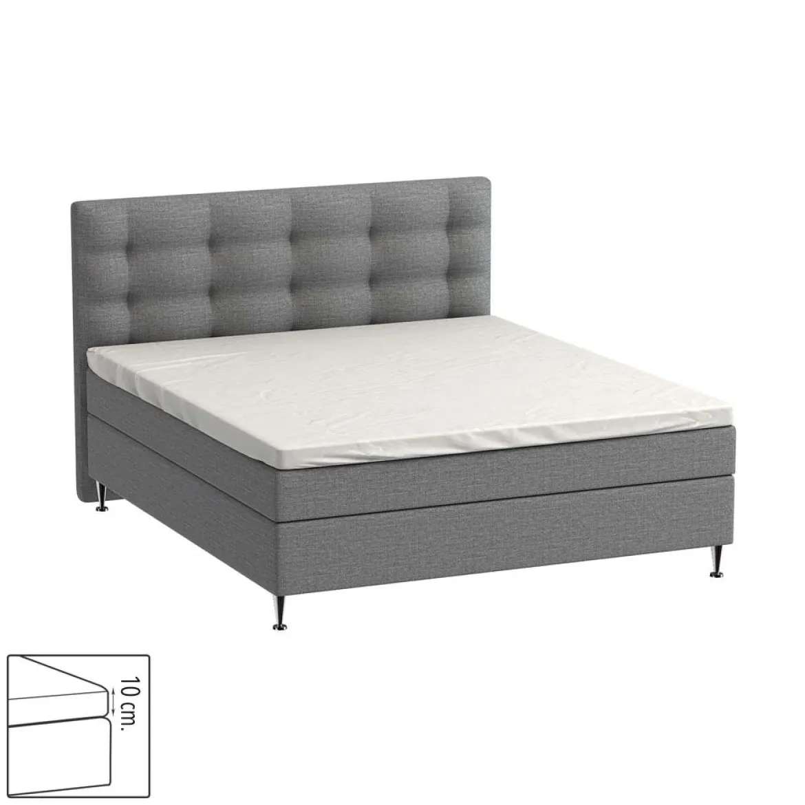 Kuvertlagen 200x220 cm - egyptisk bomuld - hvid - Norø