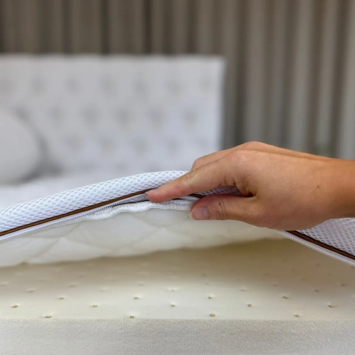 Nature Topmadras 80x200 cm - Latex - Bambus betræk - Luna Denmark