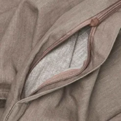 Pudebetræk 80x80 cm - stonewash - taupe - Luna Denmark