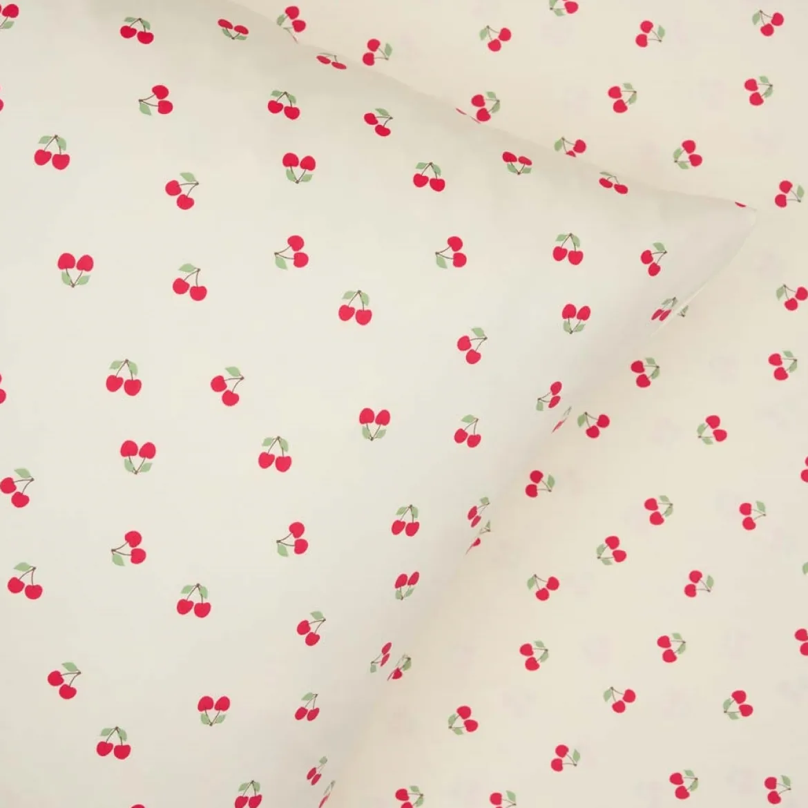 Sengesæt 200x220 cm - bomuldssatin - Cherry - Luna Denmark