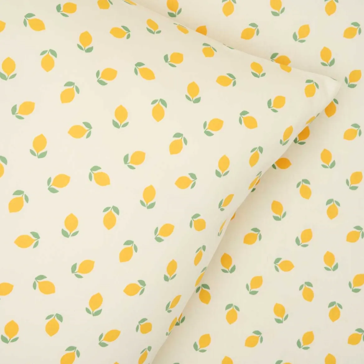 Sengesæt 140x220 cm - bomuldssatin - Lemon - Luna Denmark