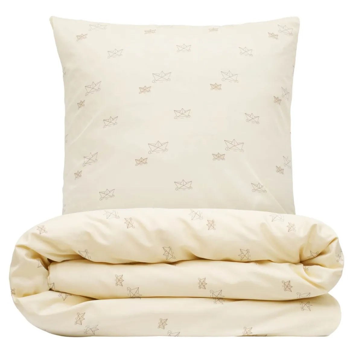 Sengesæt 140x200 cm - bomuldssatin - Papirbåd - Luna Denmark