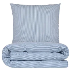 Sengesæt 200x220 cm - ekstra fin bomuld - Viggo - blå - Luna Denmark
