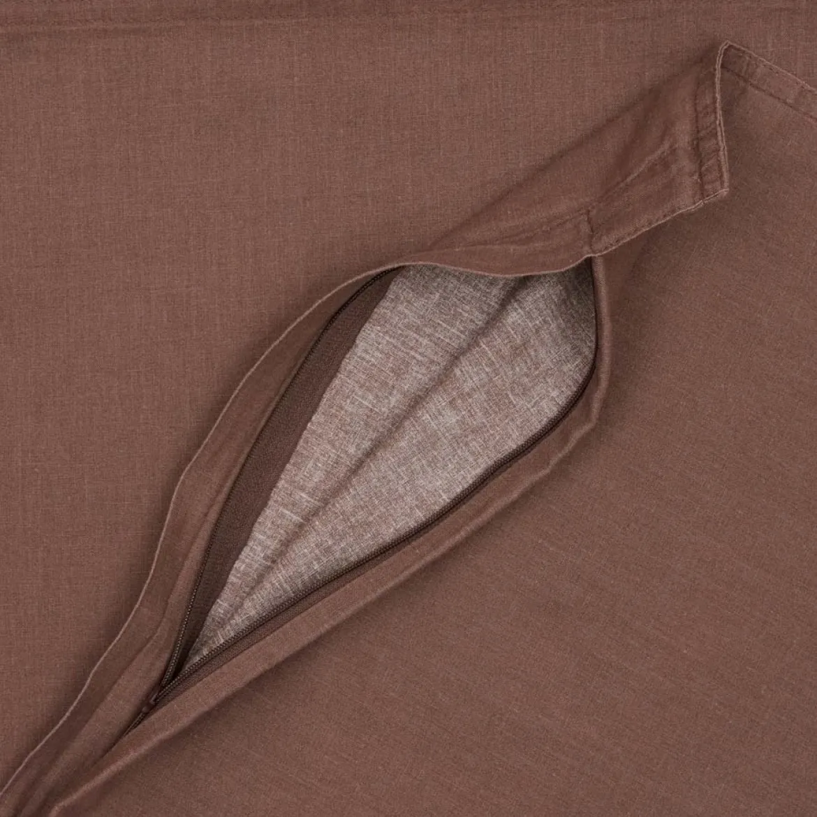 Sengesæt 200x220 cm - stonewash - brun - Luna Denmark