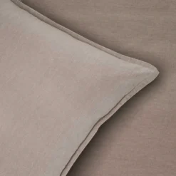 Sengesæt 140x220 cm - stonewash - taupe - Luna Denmark