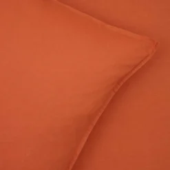 Sengesæt 140x220 cm - stonewash - terracotta - Luna Denmark