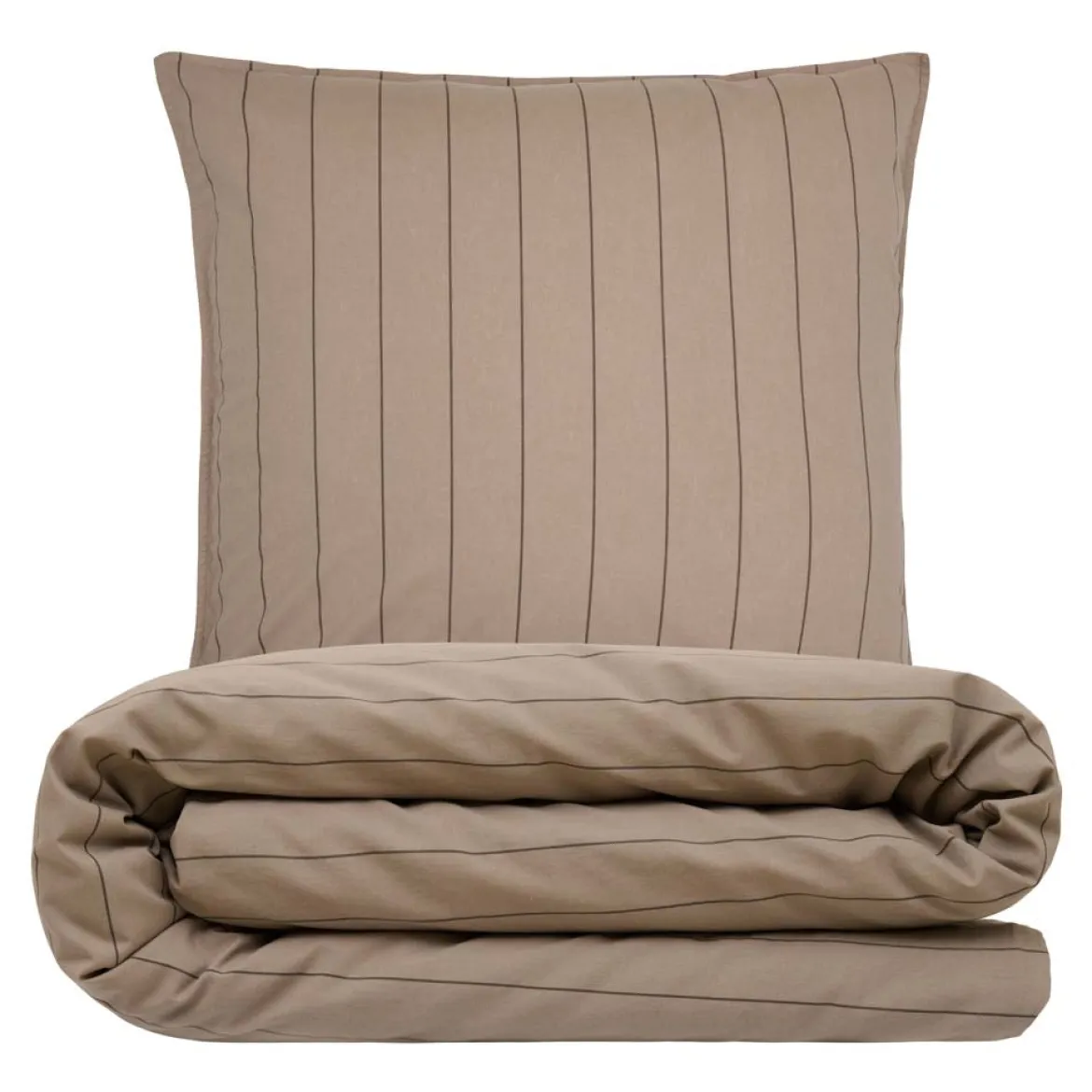 Sengesæt 140x220 cm - stonewash - Toke - taupe - Luna Denmark