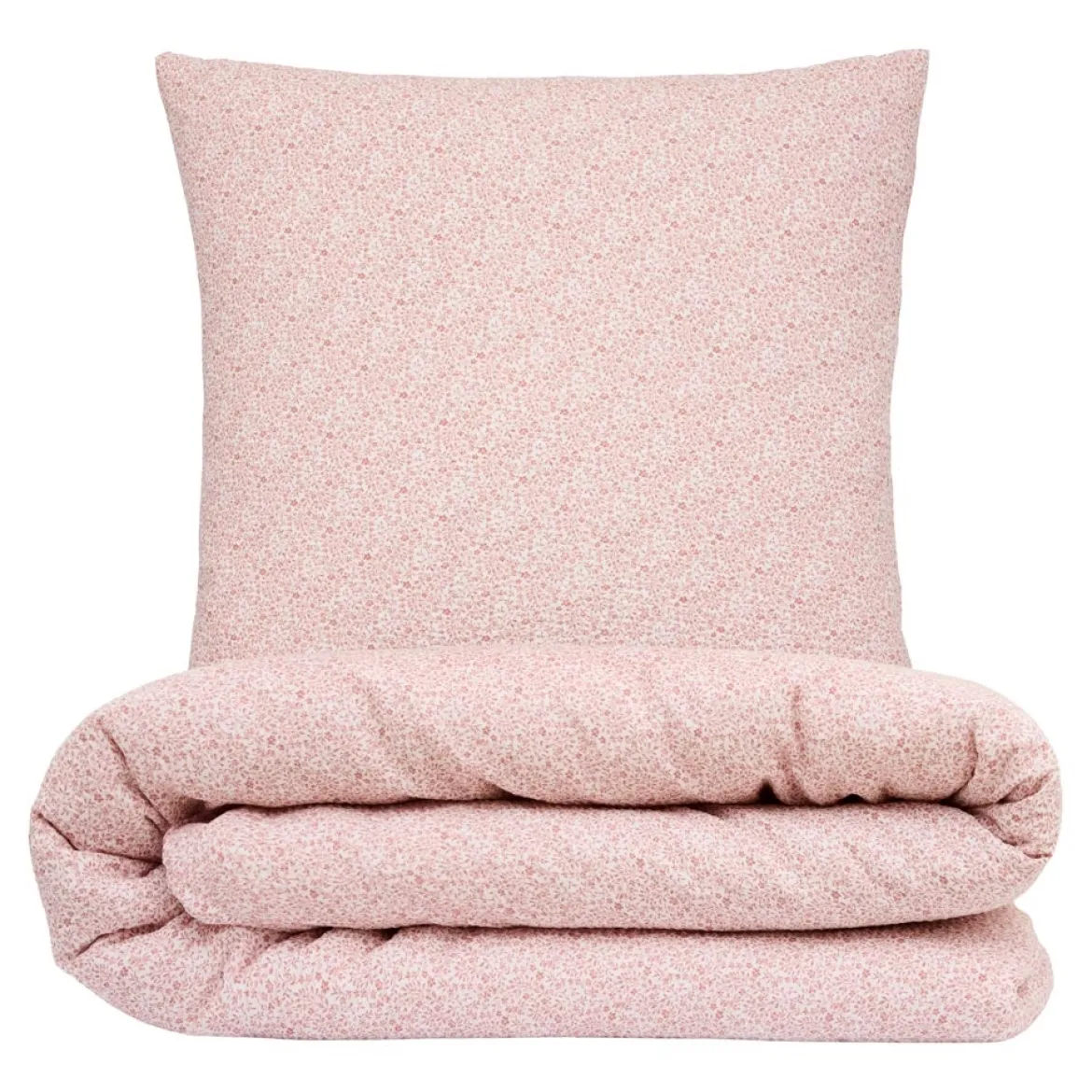 Sengetøj 140x220 cm - bæk og bølge dobbeltsidet - Asta - gl. rosa - Luna Denmark