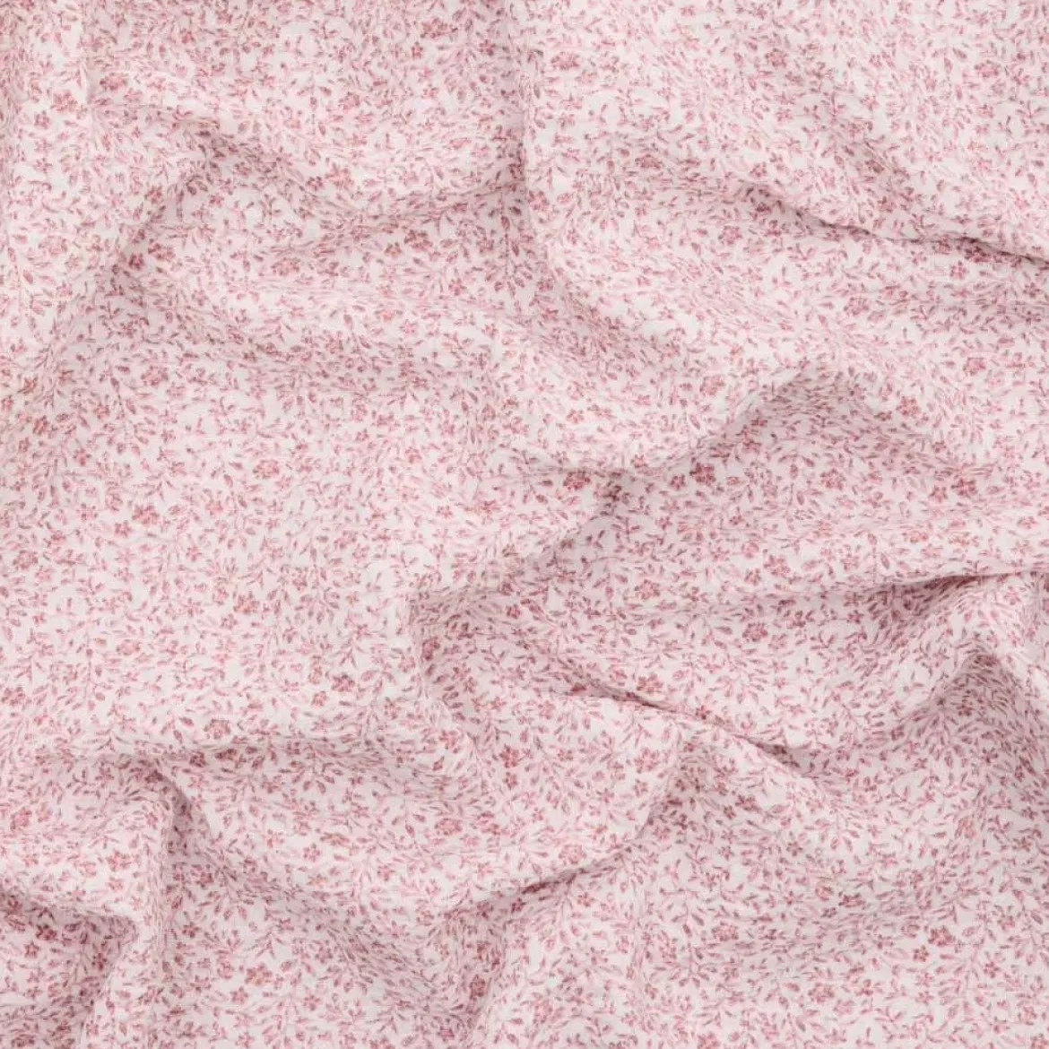 Sengetøj 140x220 cm - bæk og bølge dobbeltsidet - Asta - gl. rosa - Luna Denmark