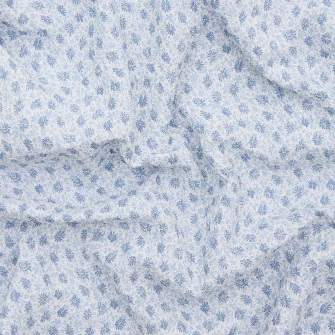 Sengetøj 140x220 cm - bæk og bølge dobbeltsidet - Beate - blå - Luna Denmark