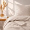 Sengetøj 140x220 cm - bæk og bølge - Stripe - taupe - Luna Denmark