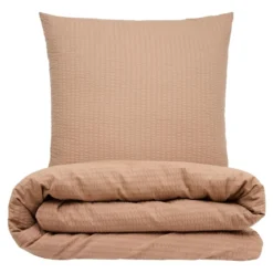 Sengetøj 140x220 cm - bæk og bølge - Vita - taupe - Luna Denmark