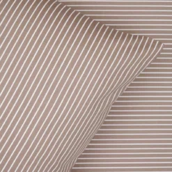 Sengetøj 240x220 cm - bomuldssatin - Blokhus - taupe - Luna Denmark