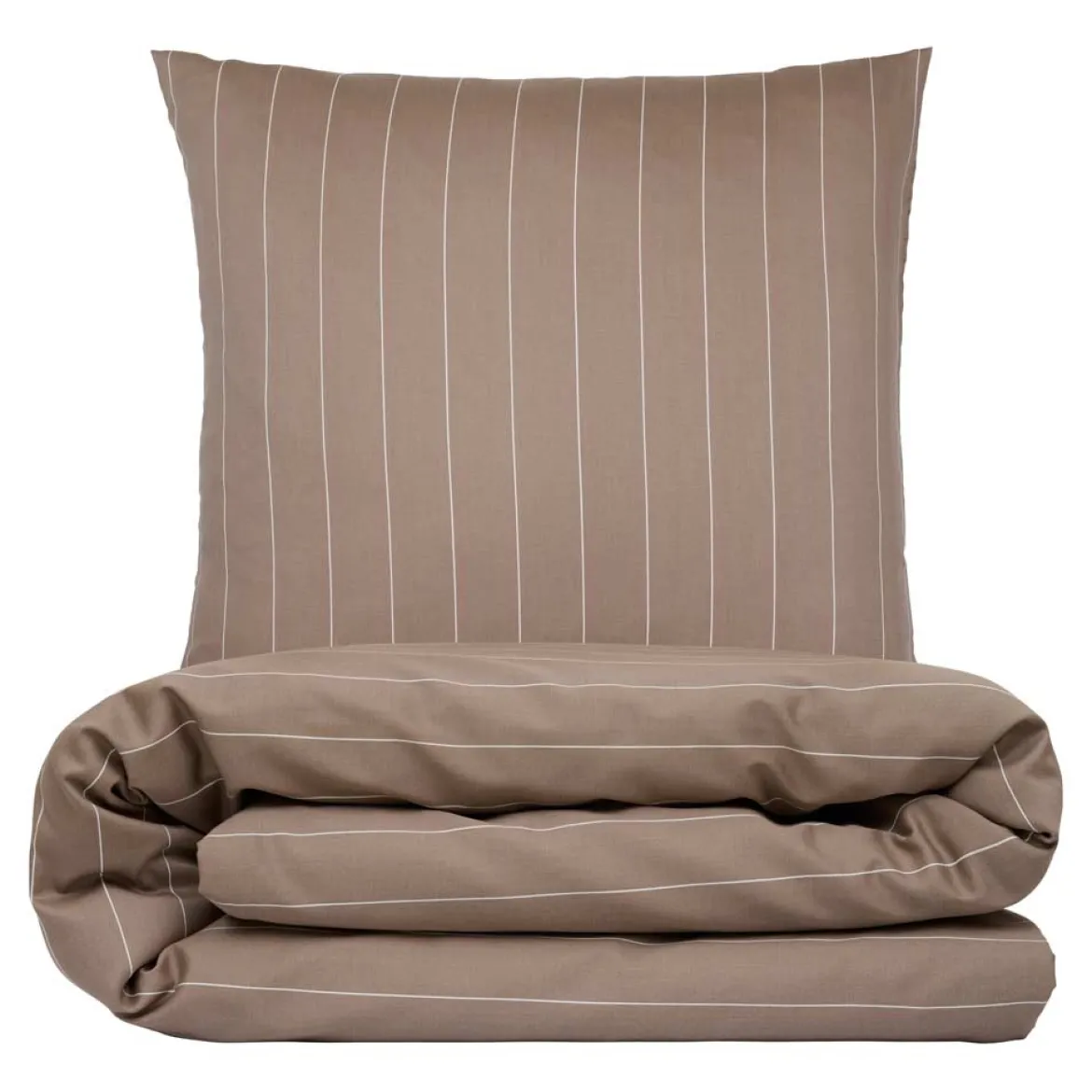 Sengetøj 240x220 cm - bomuldssatin - Sandvig - Taupe - Luna Denmark