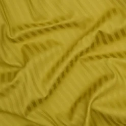 Sengetøj 140x220 cm - bomuldssatin - Smal stribet - lime - Prima