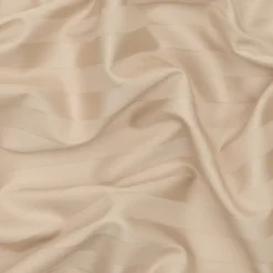 Sengetøj 140x200 cm - premium bomuld - Satin stribet - mokka - Luna Denmark