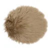 Siddehynde Ø34 cm - Imiteret Pels - taupe - Norø